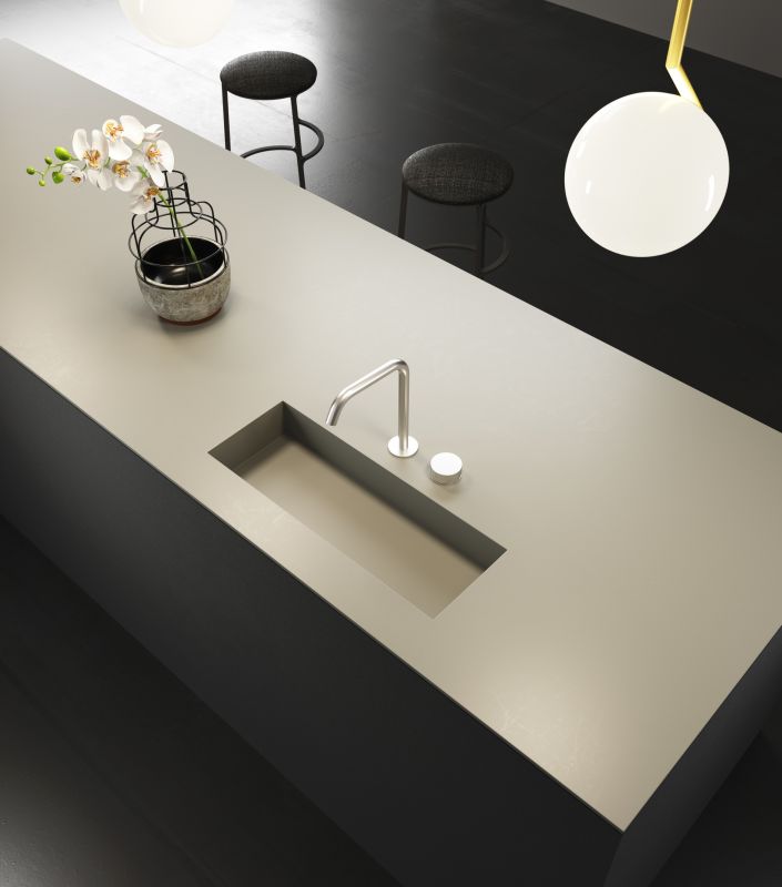 Cement Countertop Installation