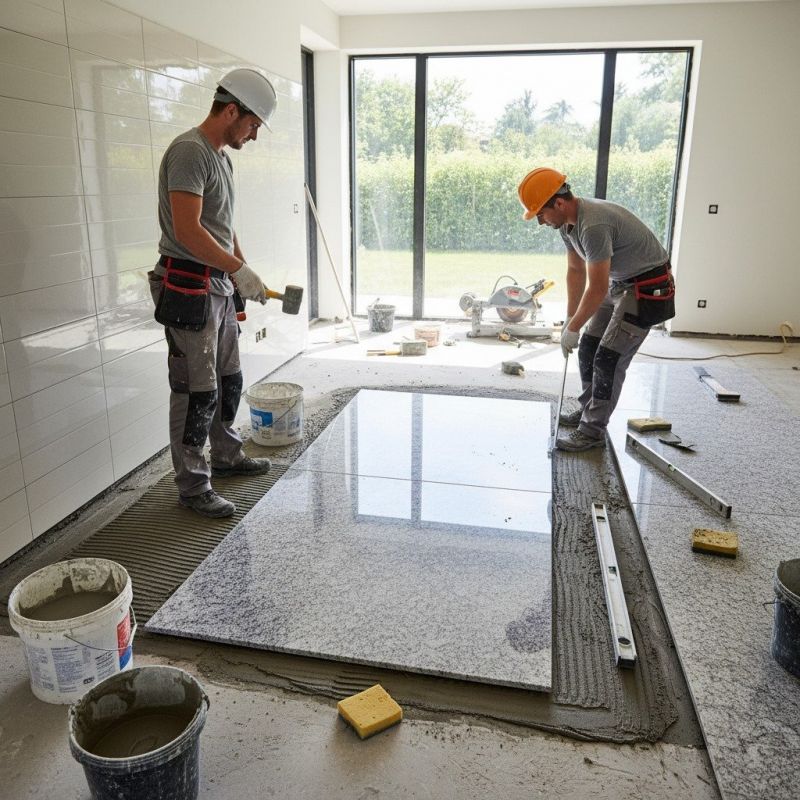 Granite Slab Installation