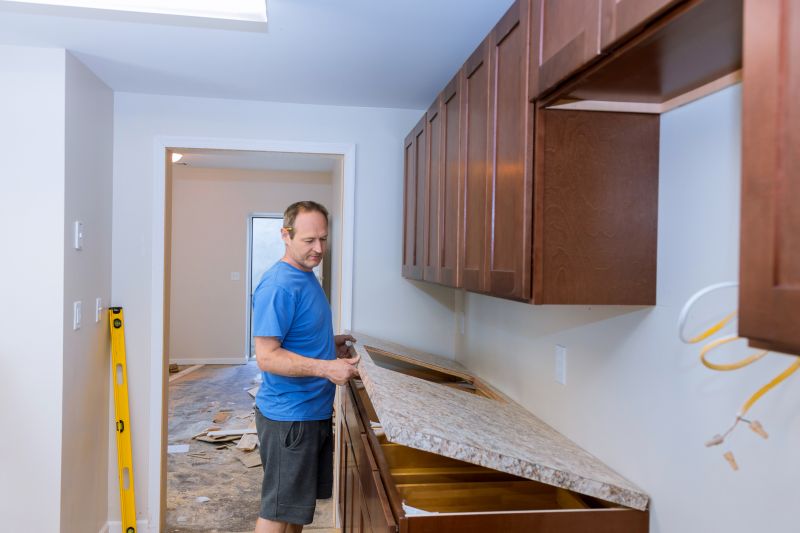 Poured Countertop Installation