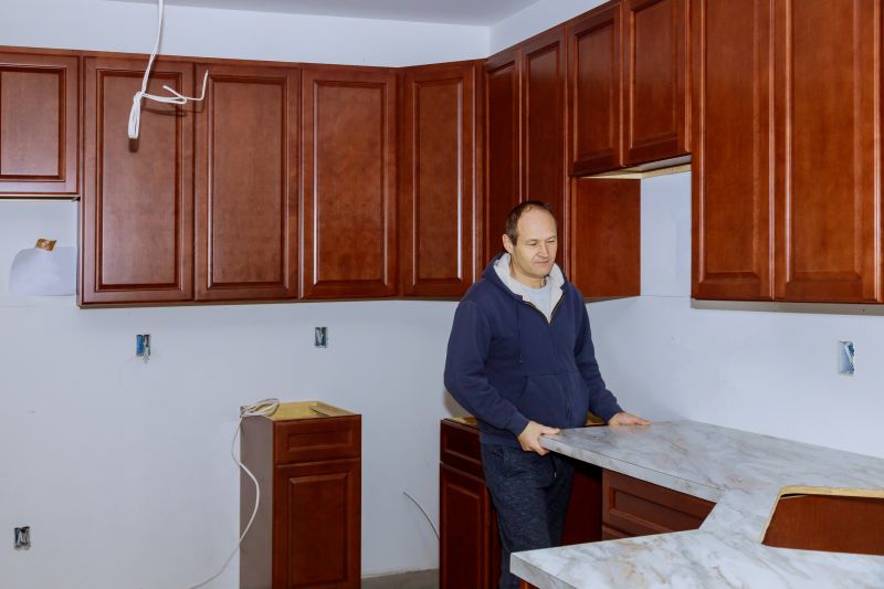 Poured Countertop Installation