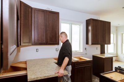 Poured Countertop Installation